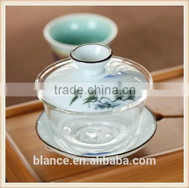 heat resistant Clear Glass GaiWan