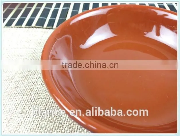 ceramic tray small design terracotta plate red