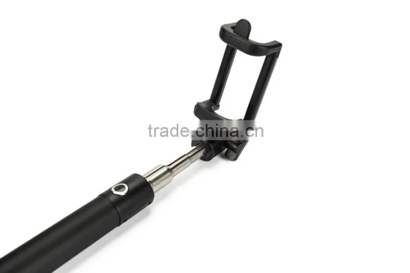 Colorful portable extendable mini selfie stick with bluetooth