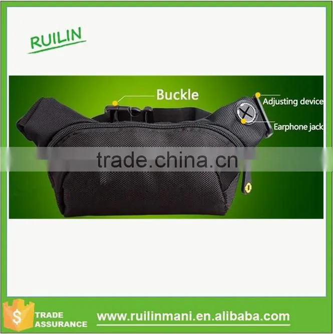 Cycling Waist Bag Adjustable Waist Pouch Bum Bag Portable Fanny Pack Black hot sales sports bag online
