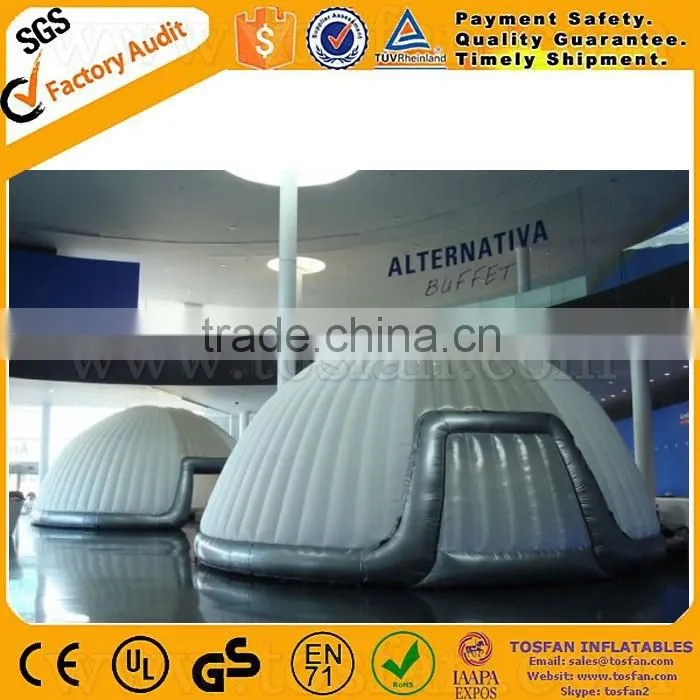 shell inflatable bubble tent,white tent for trade show F4028B