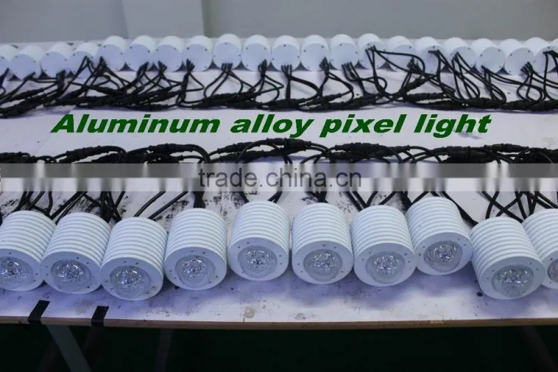 dmx rgb Aluminum alloy pixel light for building decocation