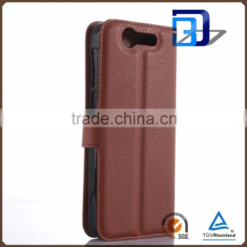 New products 2016 innovation product Stand Wallet Lychee Flip Leather cover for ZTE Blade S7 case mobile accessories