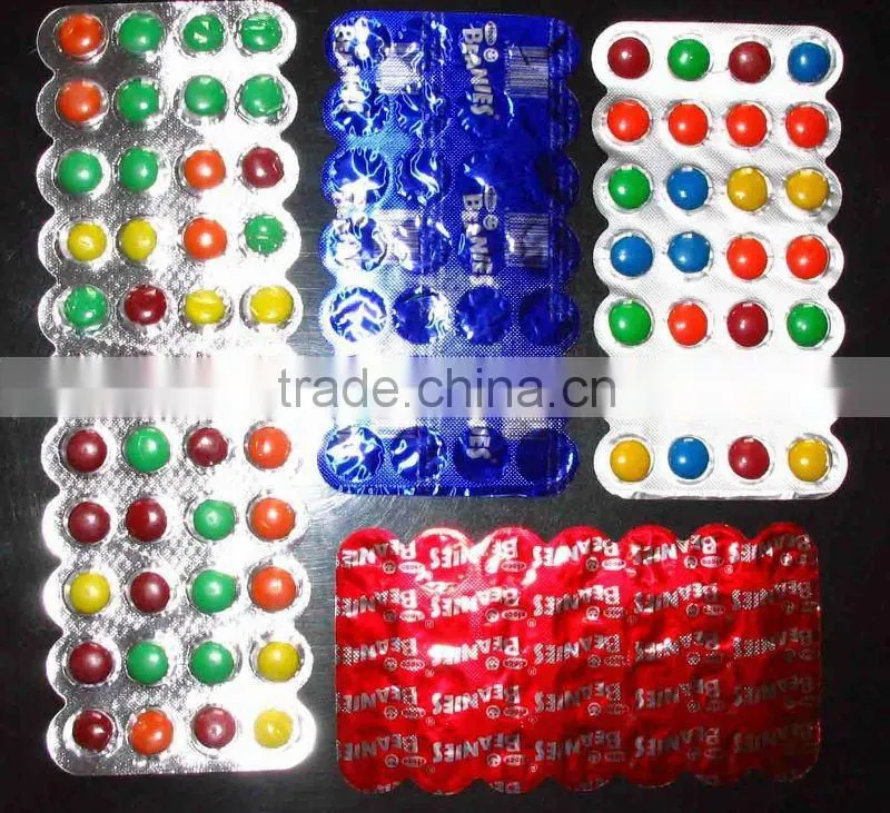 Qulaity pharmacy aluminum blister foil heat sealing with pvc/pvdc