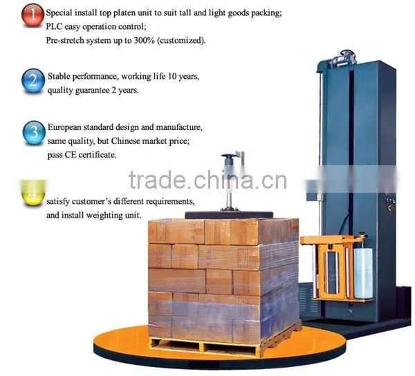 T series stretch film packaging machine with facoty price