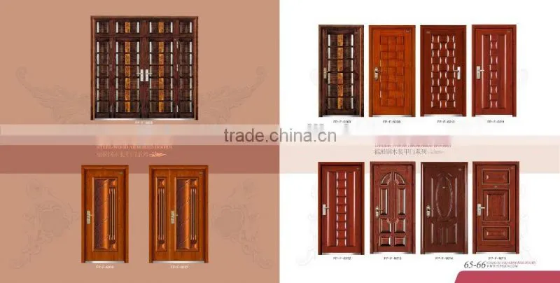 zhejiang manufacturer steel wood armored doors in 2015