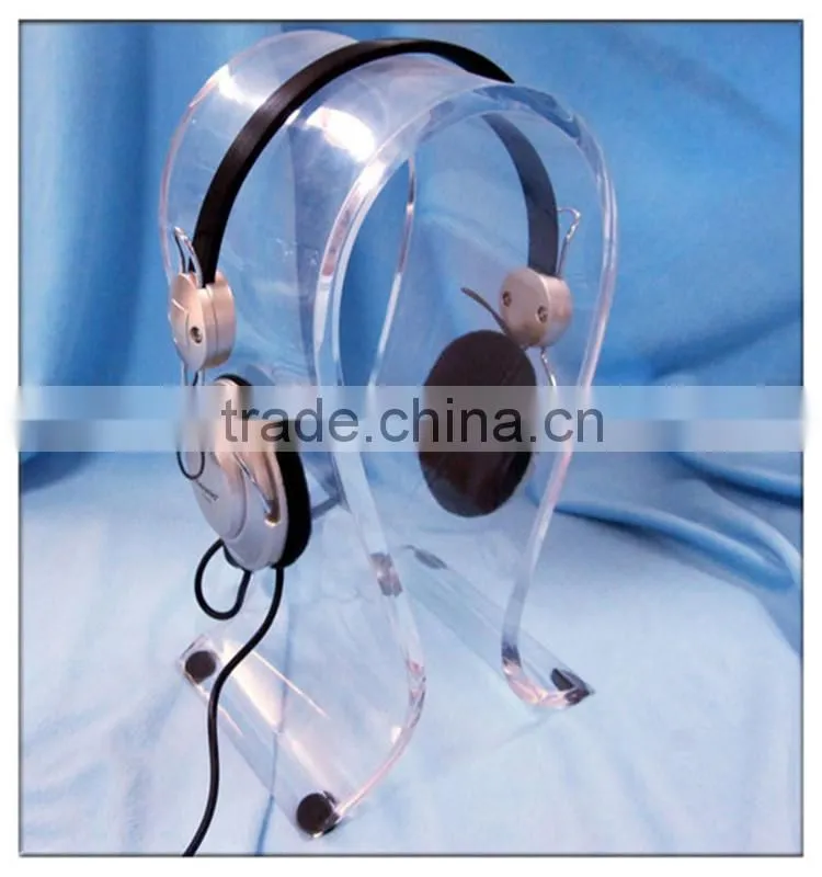 global top grade clear electronic display acrylic earphone display