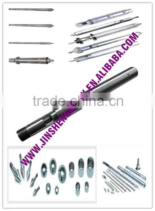 Injection screw barrel assembly parts for PVC PP PE injection molding machine