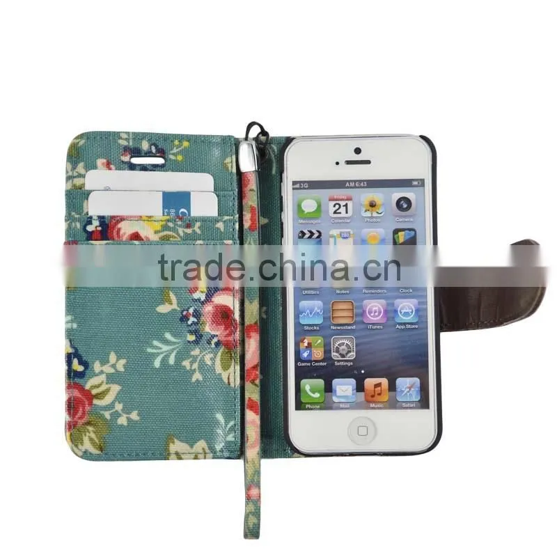 Beauty Printing Flower Pattern Leather Case For Wiko Barry