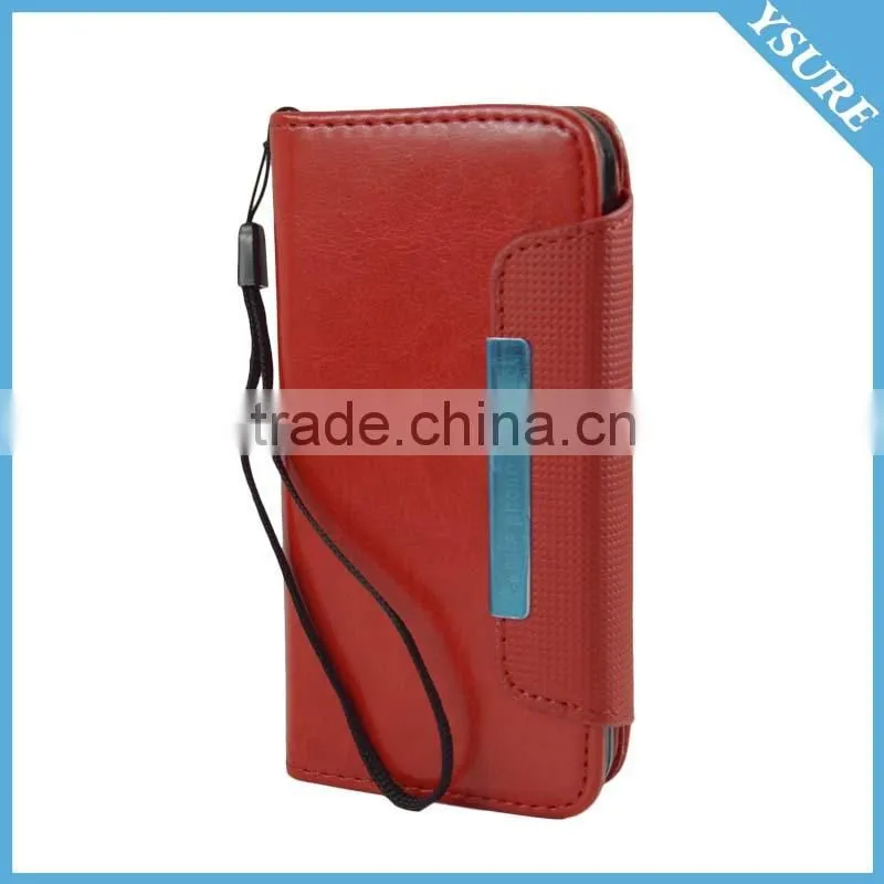 Red 2 In 1 Magnetic Detached Leather Case For Wiko Darkside