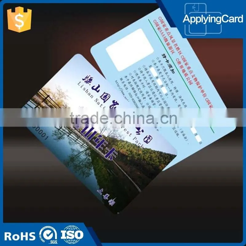 Professional plastic PVC card cmyk printing rfid smart cards with lastest design