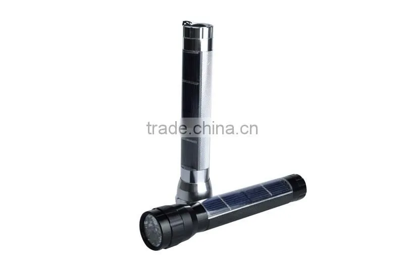 rechargeable multifunction flashlight solar led flashlight