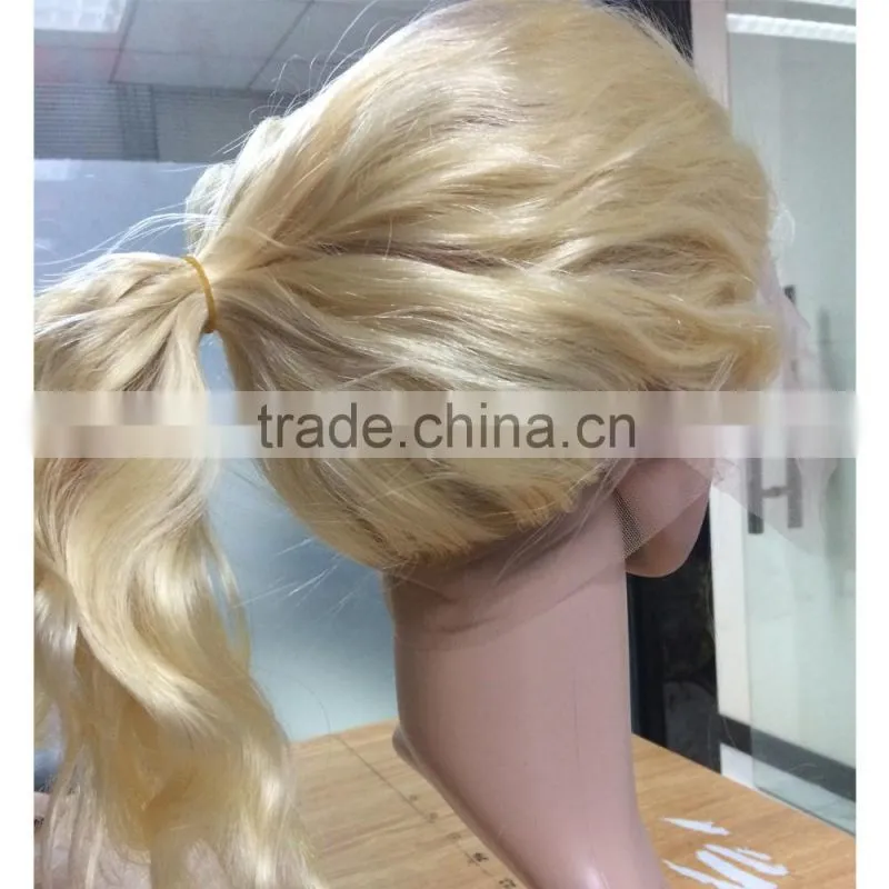 360 Lace Band Frontal Body Wave Blonde Color Round Lace Frontal