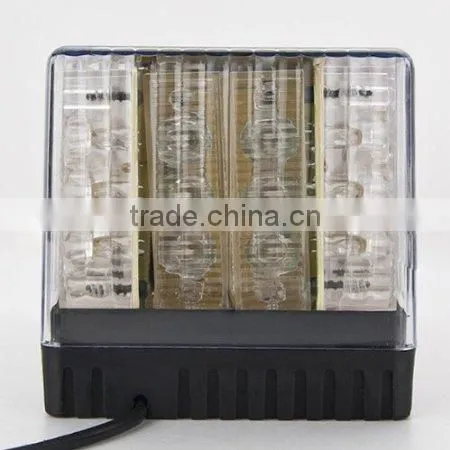 White And Yellow 12V/24V LED Strobe Warning Light Warning Blinker
