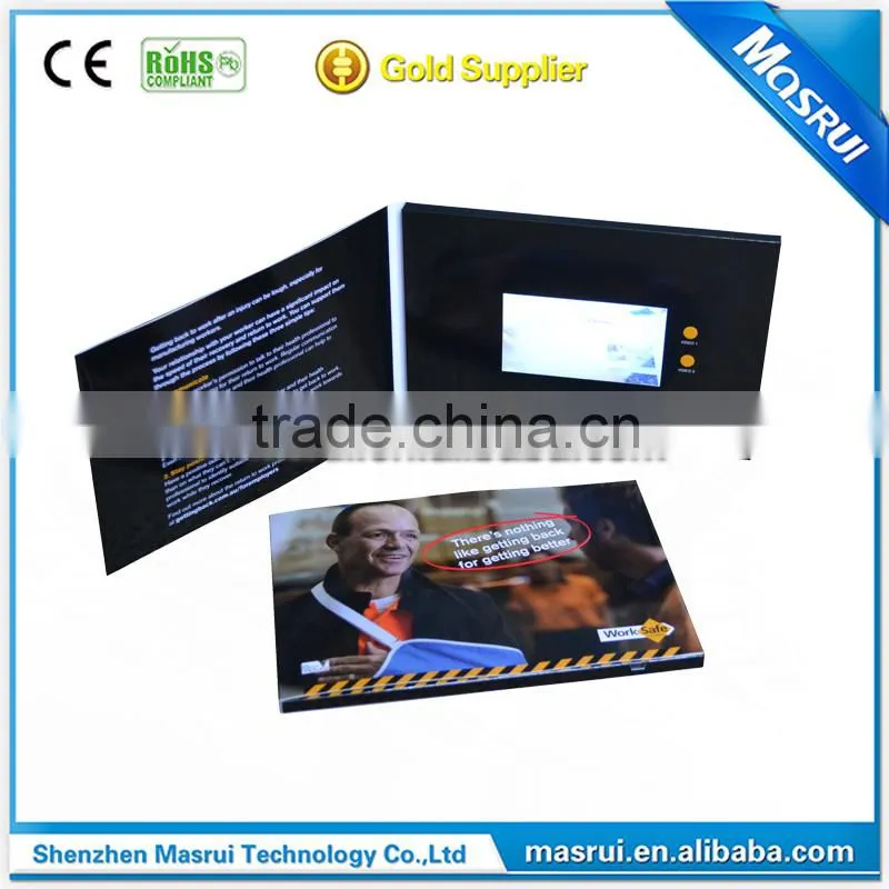 video brochure card module /lcd brochure module /lcd screen brochure module