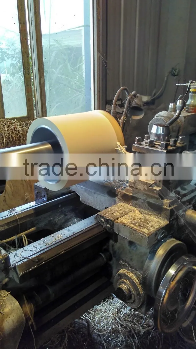 White soft Rubber Roller for Rice Mill on Aluminium Drum
