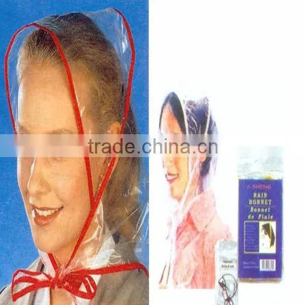 PE rain cap/PE rain bonnet/plastic rain bonnet