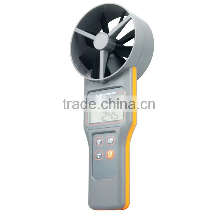 Measuring Wind Speed Air volume CO2 AirFlow Temperature Humidity DP Wet bulb Meter 10cm Vane Multifunctional Digital Anemometer