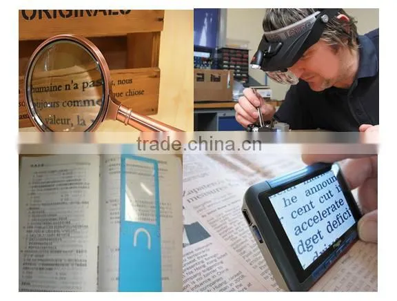 9892G LED Double Eye Jeweler Watch Repair magnifier,head magnifier with light