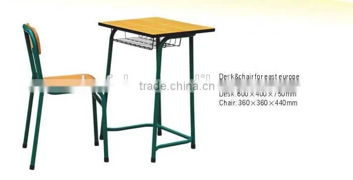 Examination desk & chair for sale student furniture A-017 classroom chair & desk