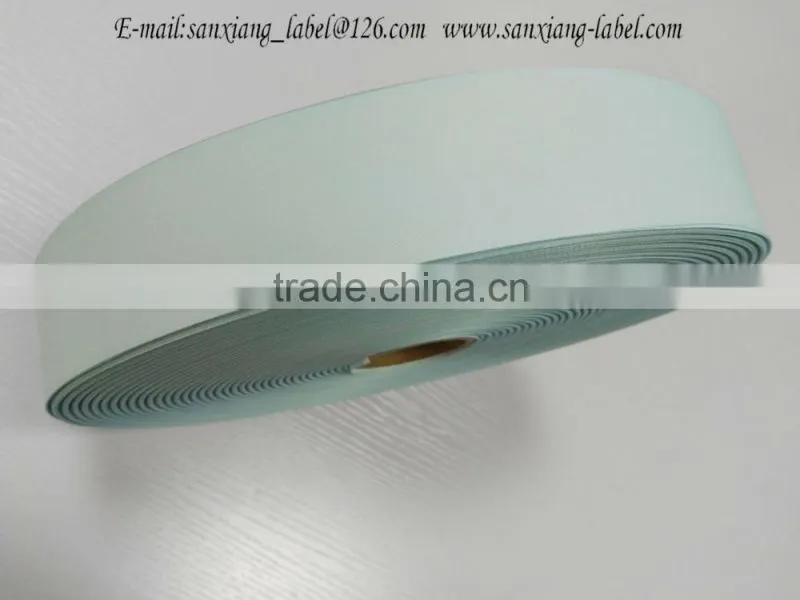 Huzhou factory direct supply high quality full dull satin tape, label tape for printed labels, uniform labels, dress labels