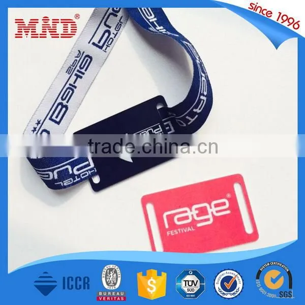 MDWW06 RFID ISO 18000-6C UHF fabric party wristbands woven wristbands
