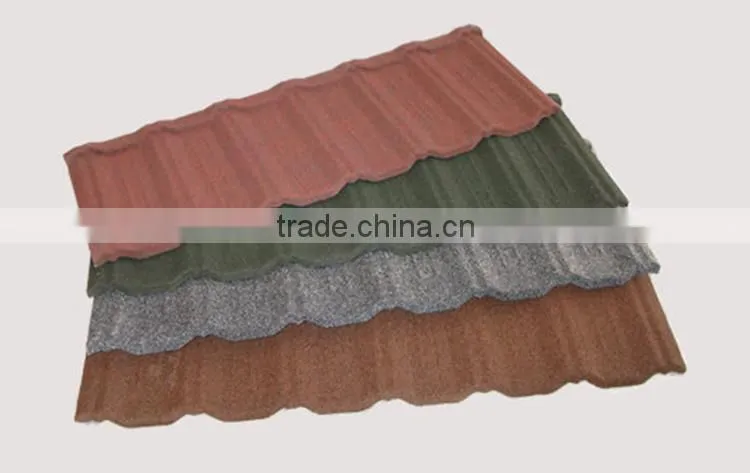 Colorful classic metal roofing sheet,stone coated steel roof tiles with high quality