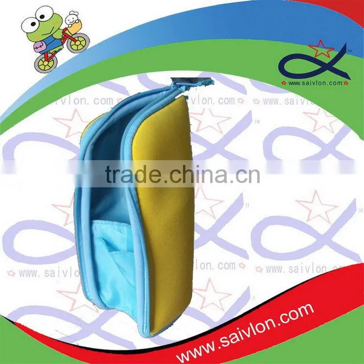 Customized unique fashionable pu pen pouch with zipper