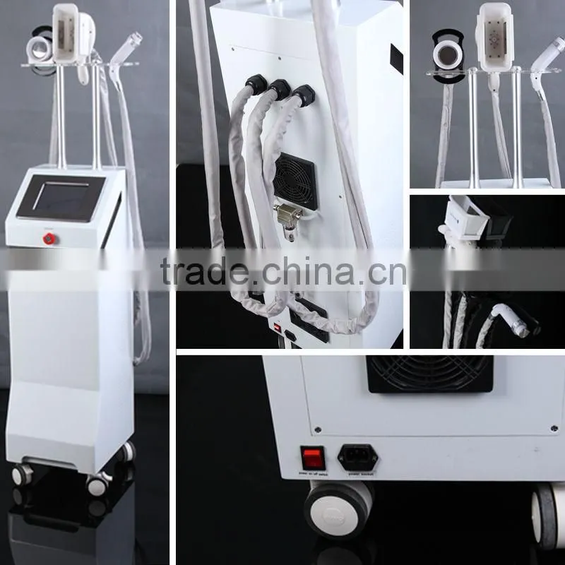 Professional Multifunctional Fat freeze Body Slimming fat loss Machine Cryo Lipo+Cativation+Bipolar RF with Cooling Plate
