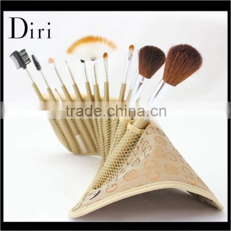 Most popular 8pcs wood handle designer makeup kits