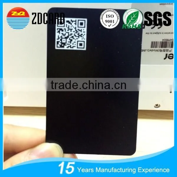 Engraved Stainless Steel Metal Card With QR Code
