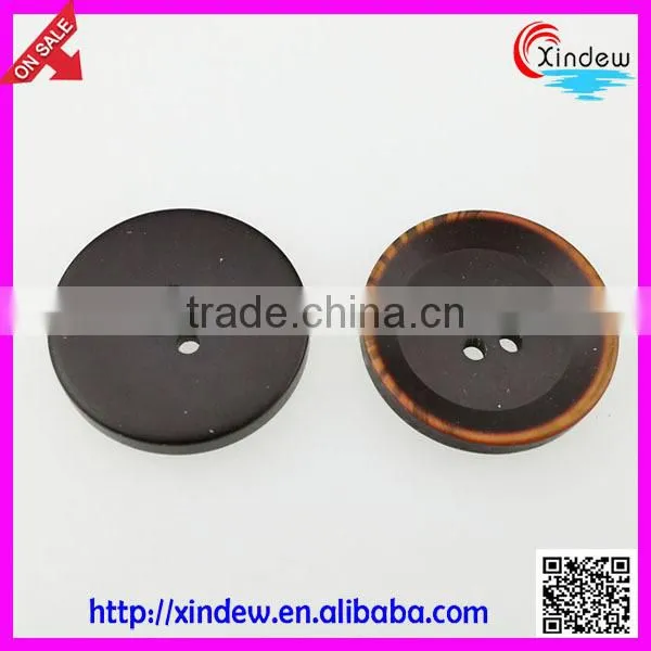 Black Plastic buttons 4-holes custom button