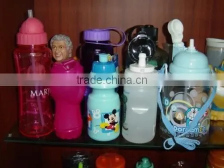 bottle with drinking tube,OEM drinking bottle With Handle, Sport bottle for kids Plastic Water Bottle