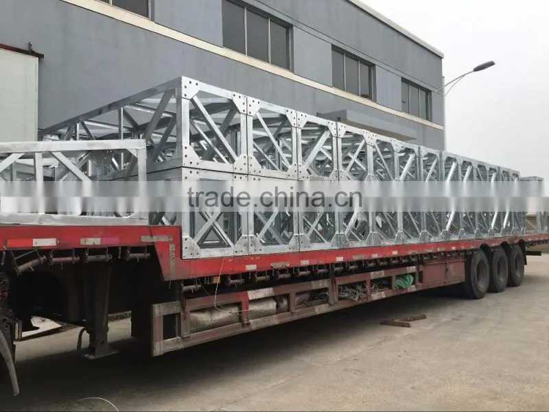 High strength Aluminum Alloy Inner Suspended Lattice gin pole For Erection Tower