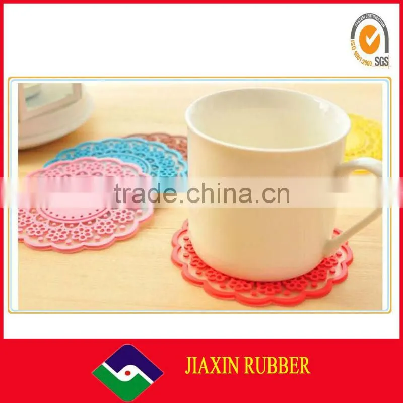 heat resistant design silicone coffeepot /tea cup coaster/mat