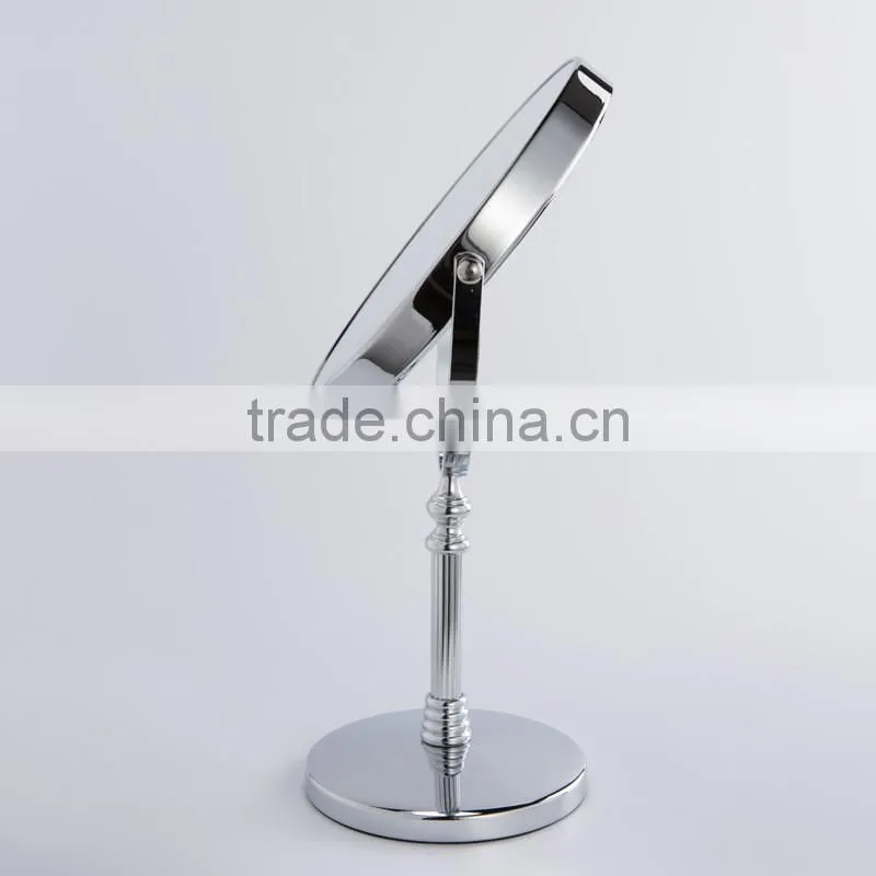 High quality metal electric magnifying desktop makeup mirror, double sides cosmetic mirror