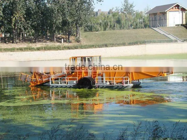 Aquatic weed harvester/Garbage salvage ship/ lake automatic cleaning machine