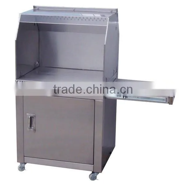vertical table range hood