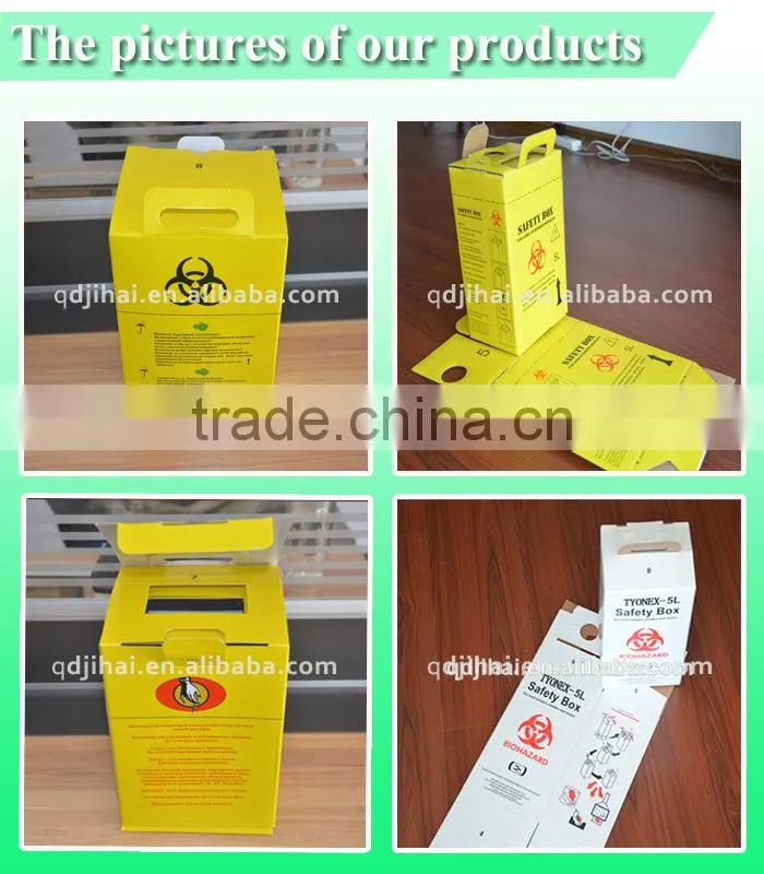 disposable syringes and needles container,needle disposal container