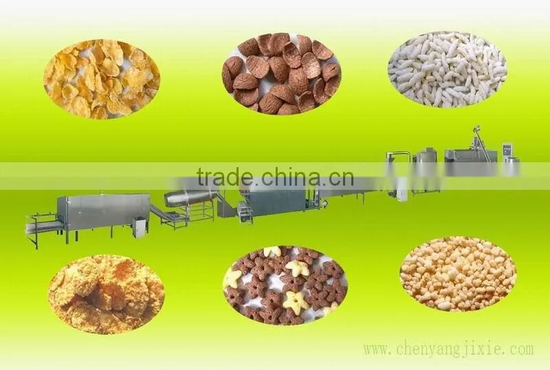 Cereals food processing line machinery extruder