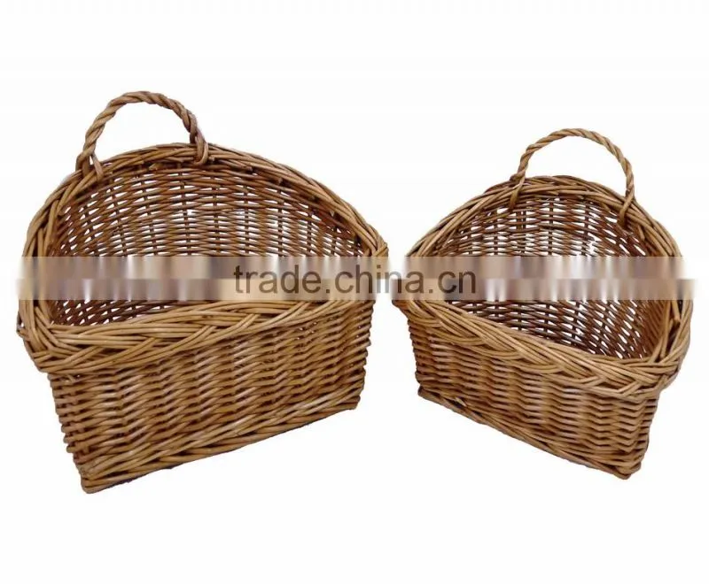 Wholesale Wicker Wall Hanging Kitchen Storage Cutlery Condiment Basket