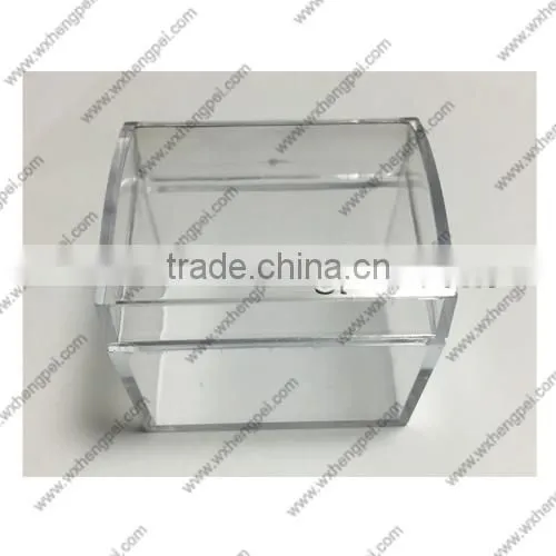 Cleverish portable cute transparent treasure plastic storage jewelry wedding box