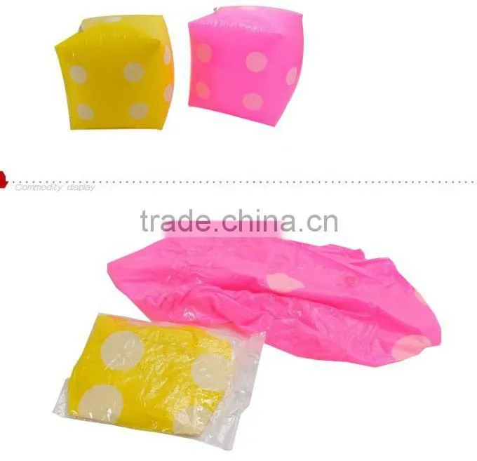 Supply fashion kids dice inflatable toy stock small order