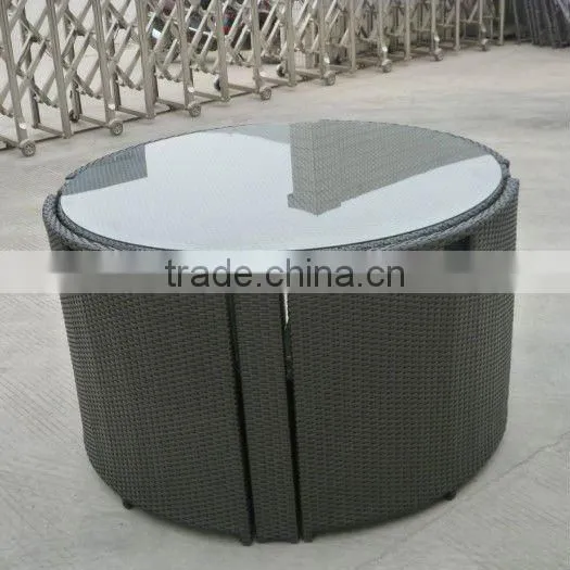 new design modern aluminum & PE rattan basket chair