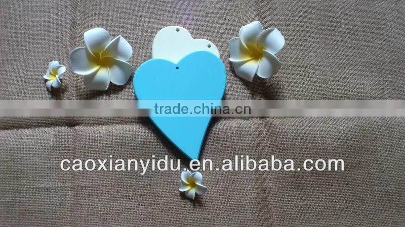 Blue Wooden Heart Wooden Letter Household Wedding Decoration