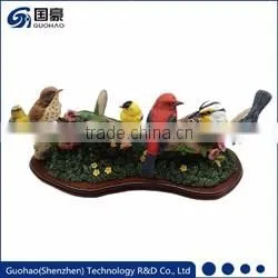 Custom resin artifical quail birds accessories