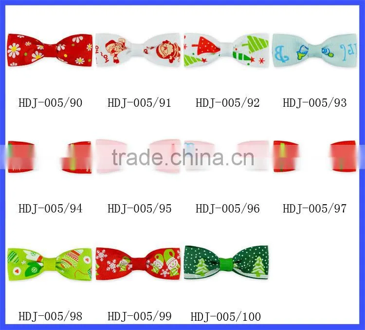 100% Polyester Green White Little Girl hair bow clip one size fit most