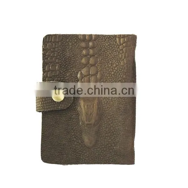 leather cover bulk plastic bussiness card holder with leather embossed