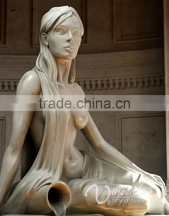 Art Craft Fountain Noble Marble Fountain of Elegant Lady Statue for Hot Sale
