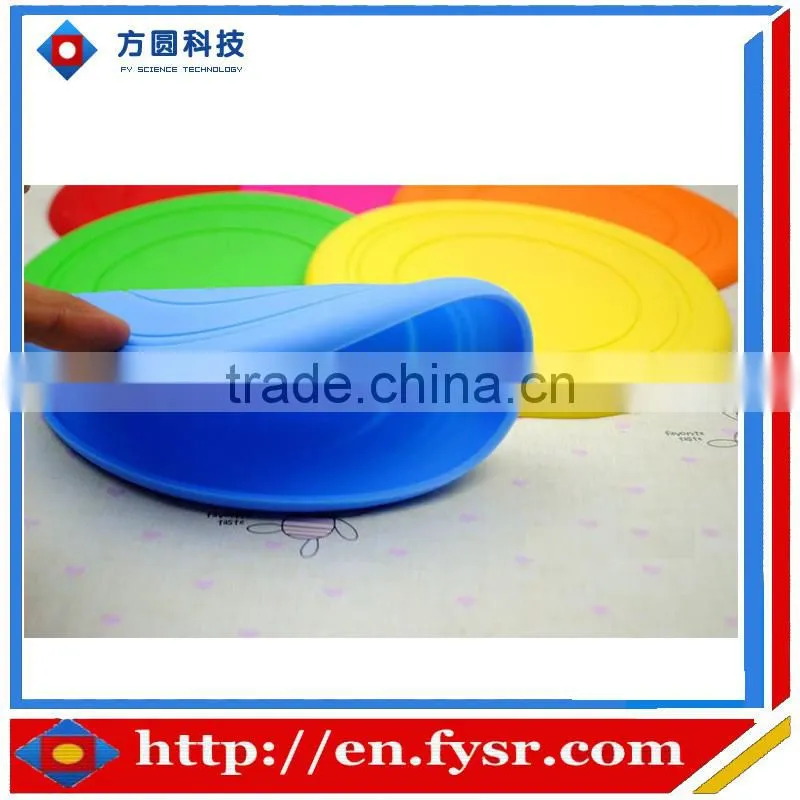 2015 promotional silicone foldable frisbee fan
